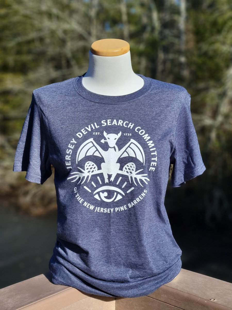 Have you joined the search yet?
Our fan favorite Jersey Devil Search Committee tees have just been restocked in ALL SIZES (adult small-2XL)! Show some love for your favorite local cryptid while also supporting your favorite non profit AND local artists shop.cedarrun.org.