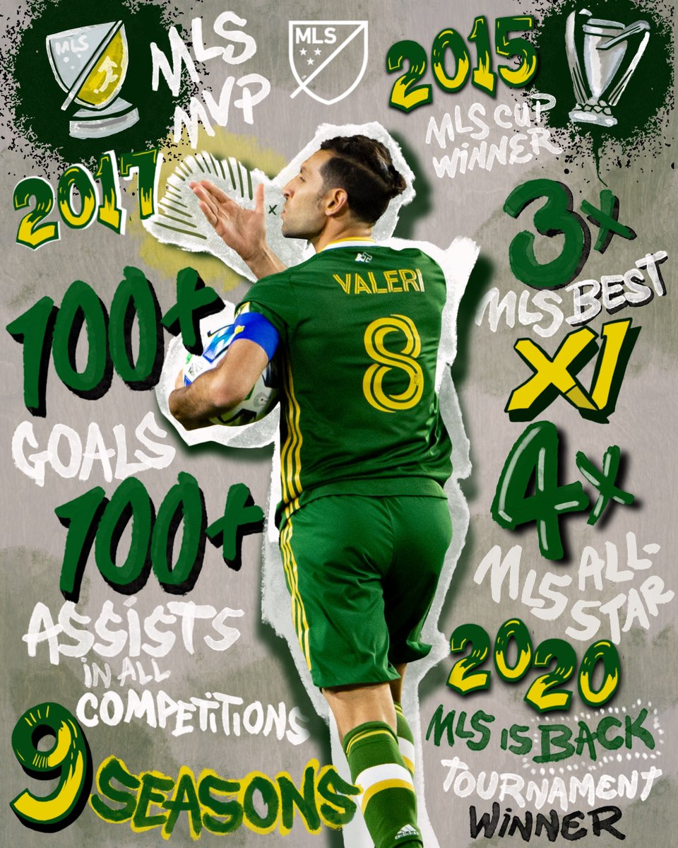 MLS's tweet photo. Portland legend. MLS legend.

Diego Valeri did it all. https://t.co/xznVbmRuvP