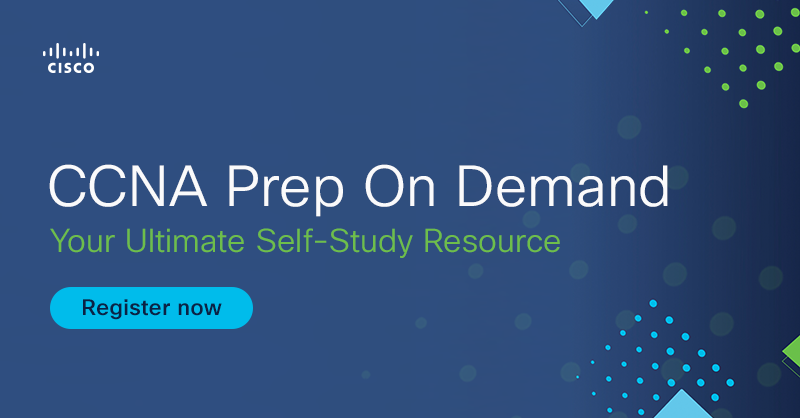 The #CCNA Prep program is back with all-new webinars! Register for the program and unlock tons of self-study resources as you prepare for your CCNA certification. #CiscoCert infl.tv/hTYm