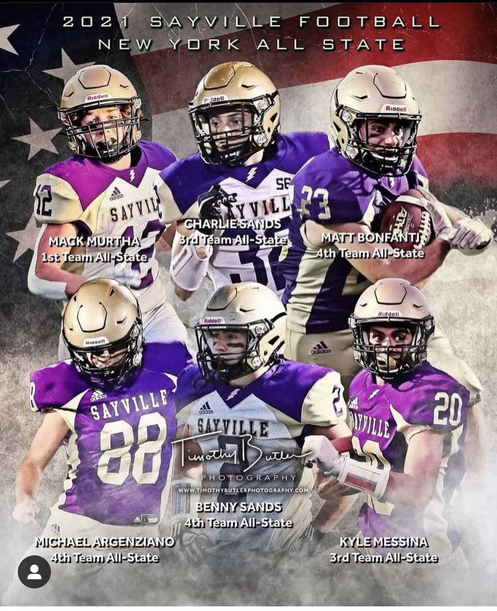 1st team All State for Mack! Sayville Varsity football 🏈