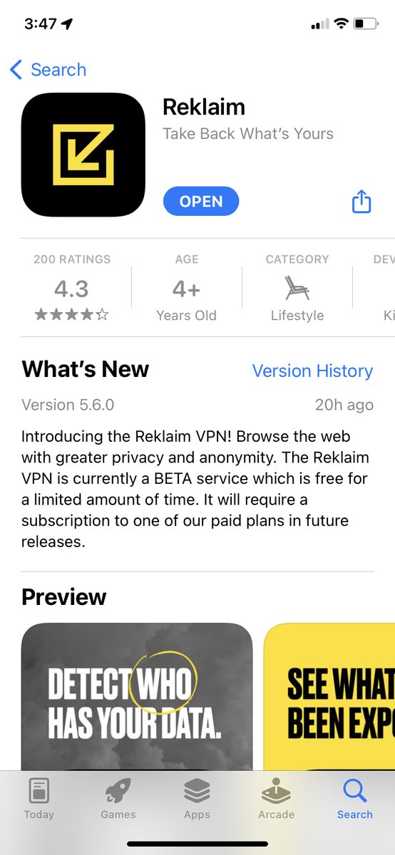 Today we launched the <a href="/ReklaimYours/">Reklaim</a> VPN as part of our privacy beta.  Now that we have allowed you to 'reklaim' your data, let's now provide you with tools to reduce the amount of new data you leak into the market with this VPN. Sign up here bit.ly/33u9VJ7 
$MYID $MYIDF