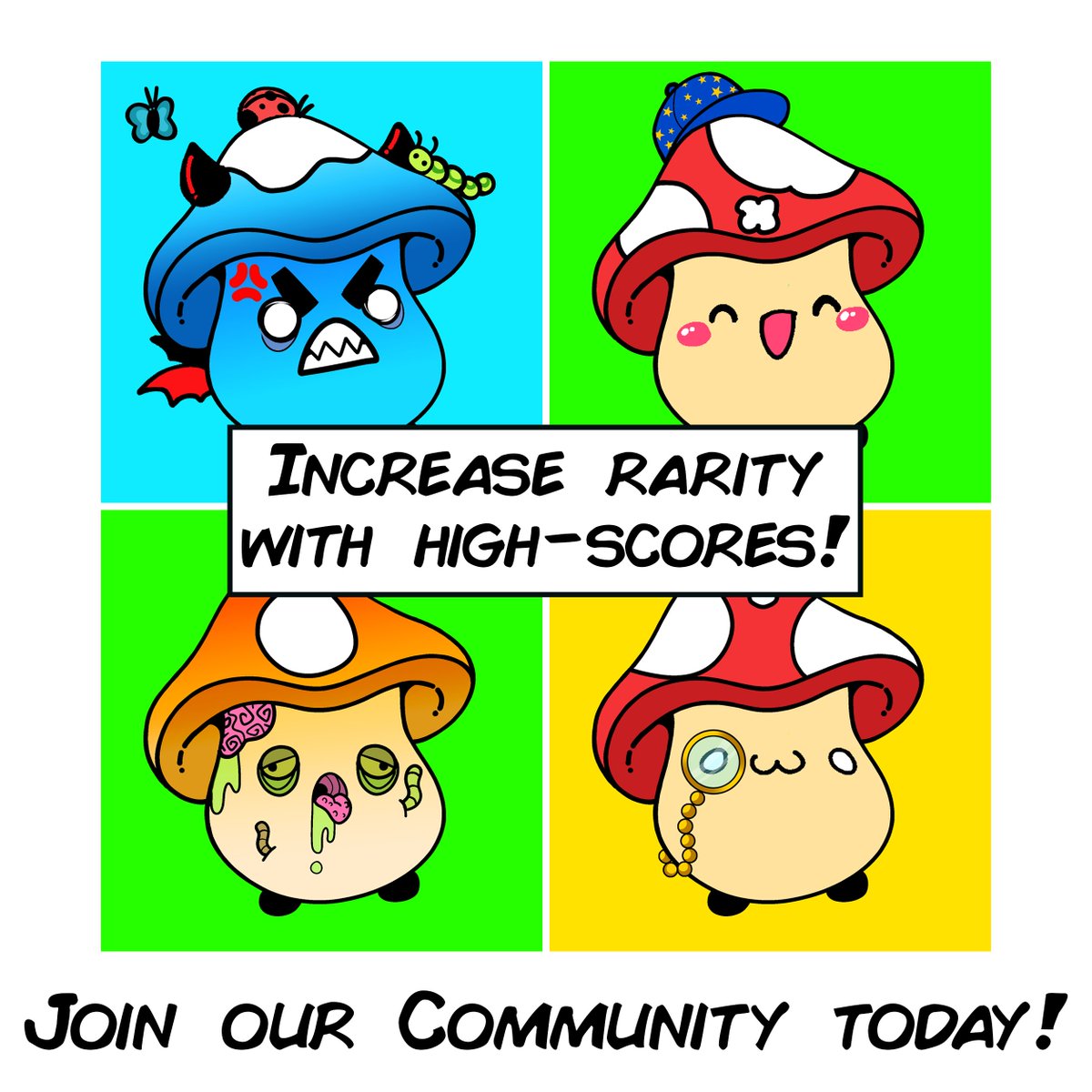 Moody Mushrooms NFT Game (@moody_mushrooms) on Twitter photo Moody Mushroom Competition:
Free <a href="/GigaGarden/">Giga-Garden</a> Pass for whoever gets the highest score today! Join discord to learn more: discord.gg/gglsd Moody Mushroom Competition:
Free <a href="/GigaGarden/">Giga-Garden</a> Pass for whoever gets the highest score today! Join discord to learn more: discord.gg/gglsd