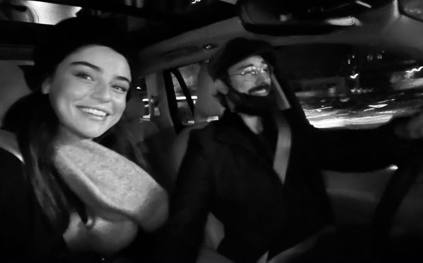 #AyçaAyşinTuran &amp; #AlpNavruz  'dan siyah beyaz harika bir kare🖤