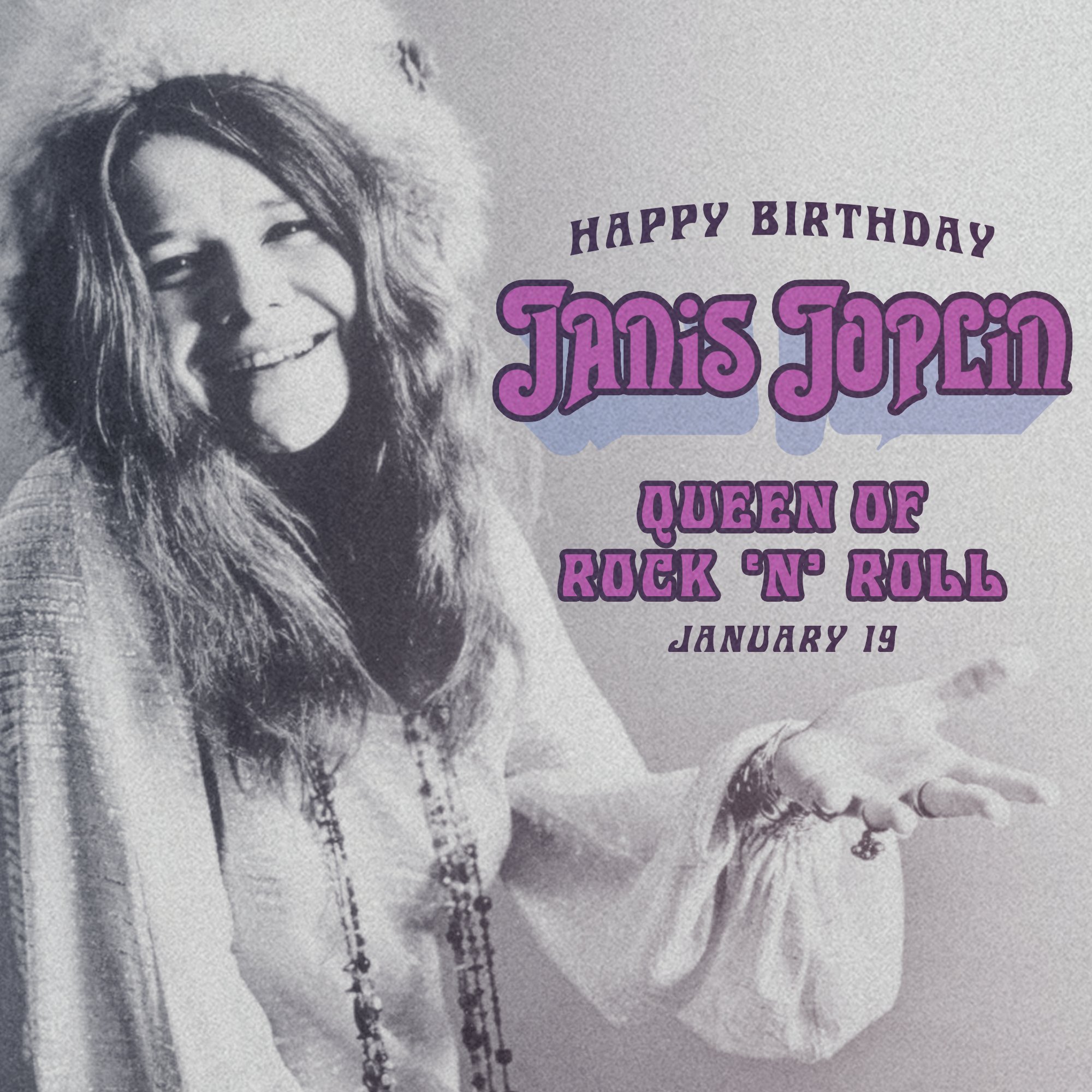 Janis Joplin’s Birthday Celebration | HappyBday.to
