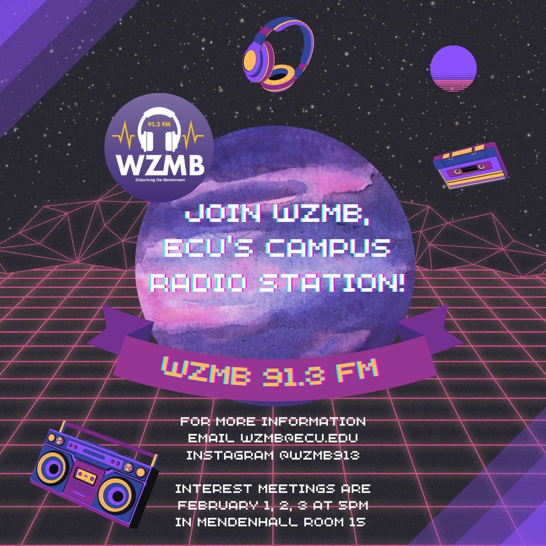 WZMB913's tweet photo. Join us at one of our interest meetings! #studentmedia #collegeradio #wzmb https://t.co/Cg75OiMmGq
