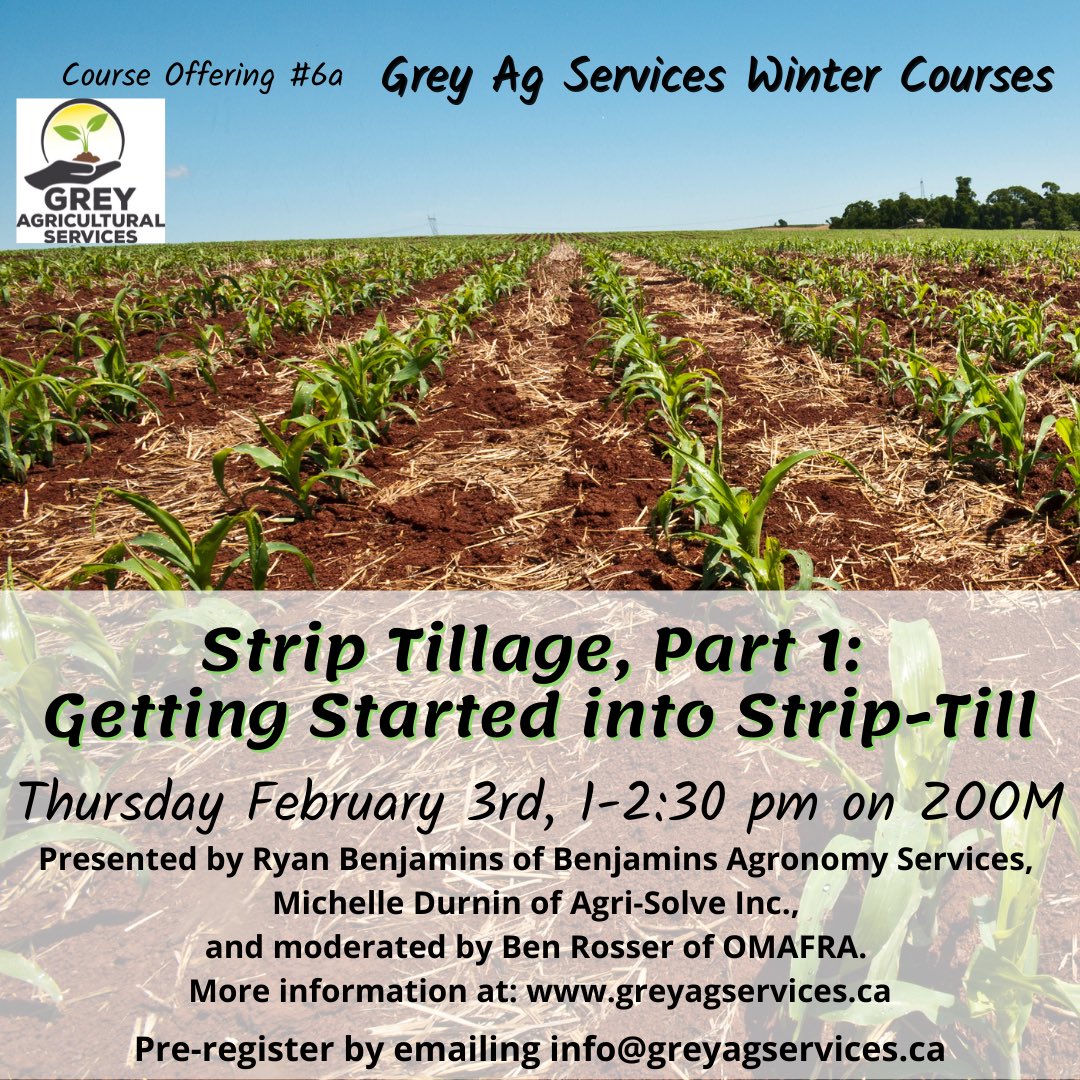 Is Strip Till for you? Are you considering strip till after all the good things you’ve heard about it. Join my omafra colleagues JakeM and BenR for some further  insite!