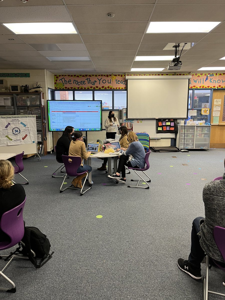 Learning and collaborating with the incredible <a href="/HenkingSchool/">Henking School</a> MTSS Team by analyzing all the student growth from fall to winter. <a href="/glenview34/">Glenview District 34</a> #wrared34