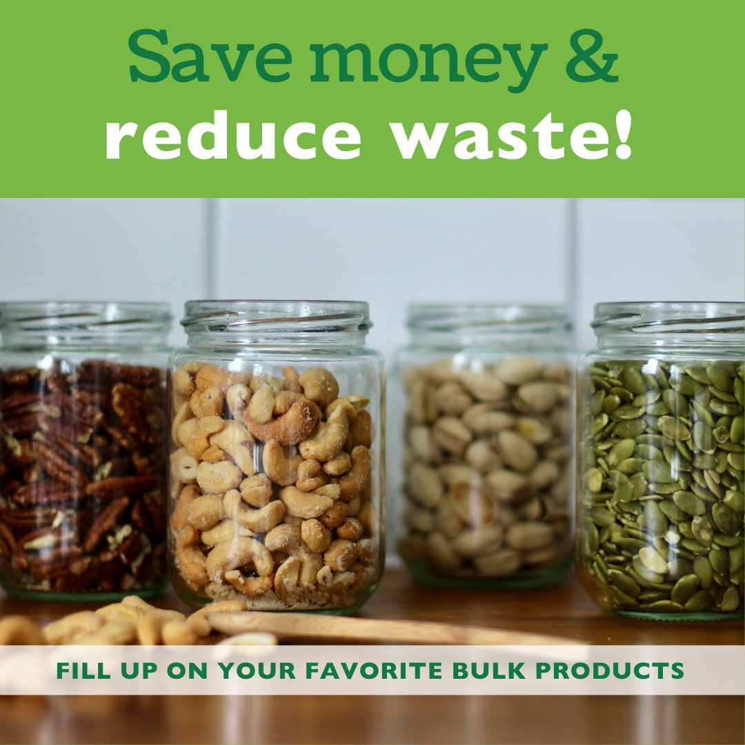 HarmonyCoop's tweet photo. You're welcome to bring in your containers and bags for Bulk purchasing– in fact, you’ll get 5¢ off every time you do! Give the bulk aisle a try for savings, both for the Earth and your budget!
#HarmonyCoop #DowntownBemidji #bemidji #ShopLocal #community #coop #SupportLocal https://t.co/TFae2AvKfE