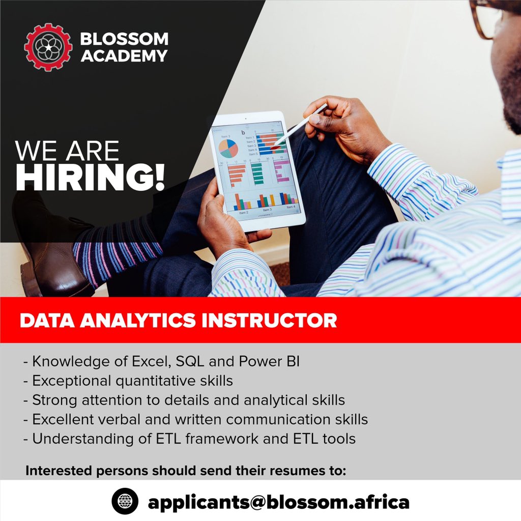 blossomacademy_'s tweet image. Growing our Instructor Team. Come join our vibrant family! 🔥 #DataAnalytics #TheFutureIsData