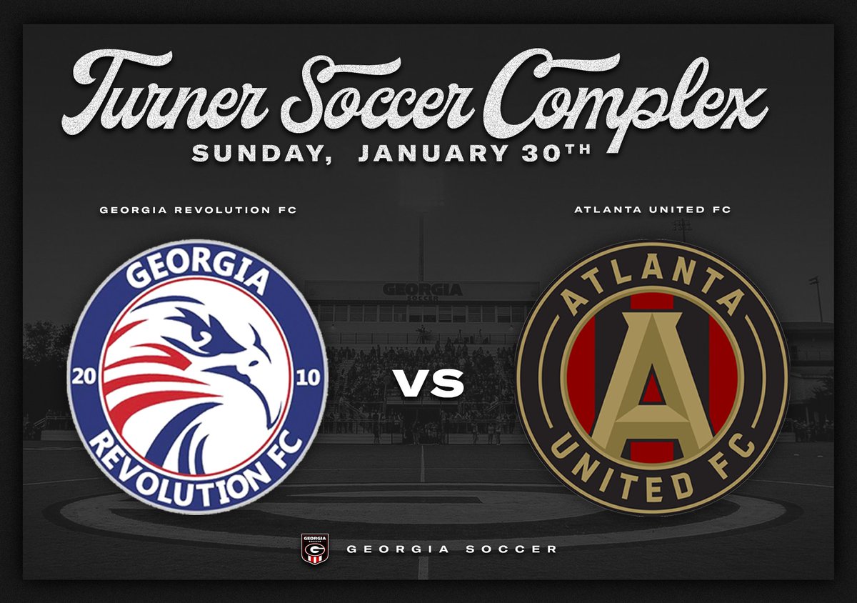 Georgia Soccer (@ugasoccer) on Twitter photo The Five Stripes are headed to the Classic City!
We're excited to host <a href="/ATLUTD/">Atlanta United FC</a> as they face <a href="/Ga_Revolution/">Georgia Revolution FC</a> in a preseason match at the Turner Soccer Complex on January 30 at 12 p.m.
π° gado.gs/8ag
#GoDawgs The Five Stripes are headed to the Classic City!
We're excited to host <a href="/ATLUTD/">Atlanta United FC</a> as they face <a href="/Ga_Revolution/">Georgia Revolution FC</a> in a preseason match at the Turner Soccer Complex on January 30 at 12 p.m.
π° gado.gs/8ag
#GoDawgs