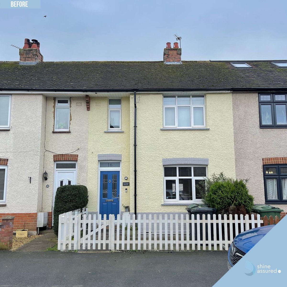 ShineAssured's tweet image. We completed our first roof washing job of 2022 yesterday after spending Tuesday afternoon and yesterday afternoon carrying out the deep cleaning process by removing the build up of all moss, algae and lichen to make the roof tiles on this home in Biggleswade look as good as new.