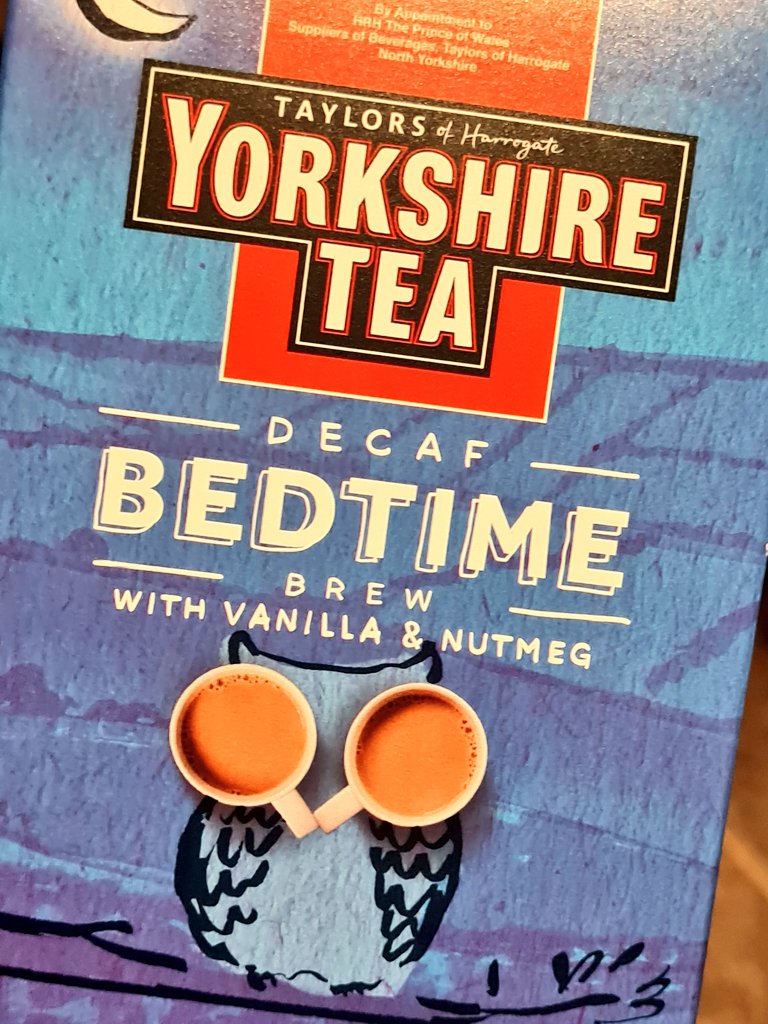 gemilouisexo's tweet photo. Bought this @YorkshireTea bedtime brew to try. Wasn't really sure what to expect but it's rather nice ๐ซ #yorkshiretea #bedtimebrew #tea #brew #vanilla #nutmeg #Foodies #foodblogger https://t.co/7fTjU2WCFq