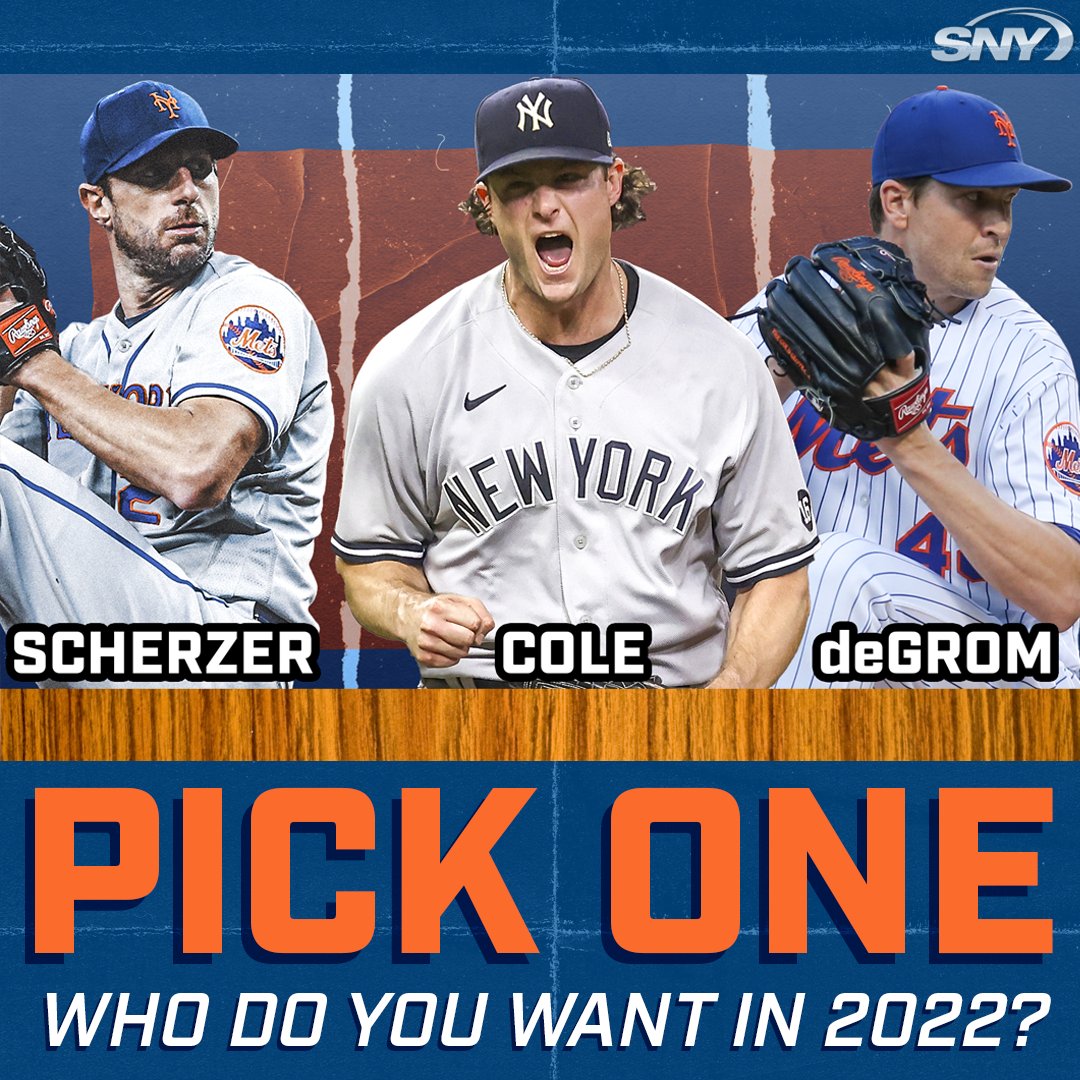 RT @SNYtv: You can only pick one New York pitcher for the 2022 season.
Who you got? https://t.co/LQbpat6GGa https://t.co/wpW0ELhLhw
