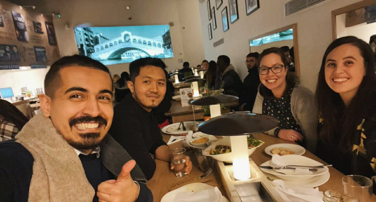 natb990's tweet photo. This week we were supposed to have our MSc graduation... instead we celebrate with 🍕 and 🍝. Congrats to my fellow masters in Special Care @SuperOufi @Stephfenesan https://t.co/8cuSZ0t3fq