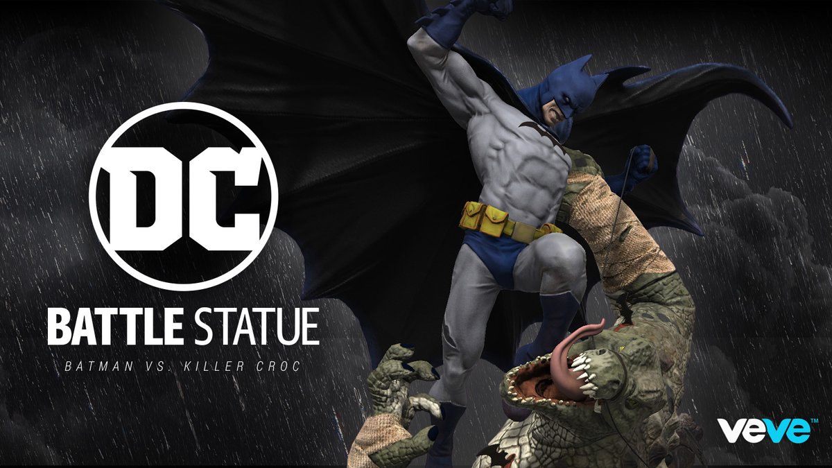 veve_official's tweet image. Batman vs. Killer Croc!

Killer Croc has a taste for revenge and is out for The Dark Knight's blood. The epic battle between #Batman and his reptilian enemy is captured in this premium digital collectible.

Drops Sunday, 23 January at 8 AM PT