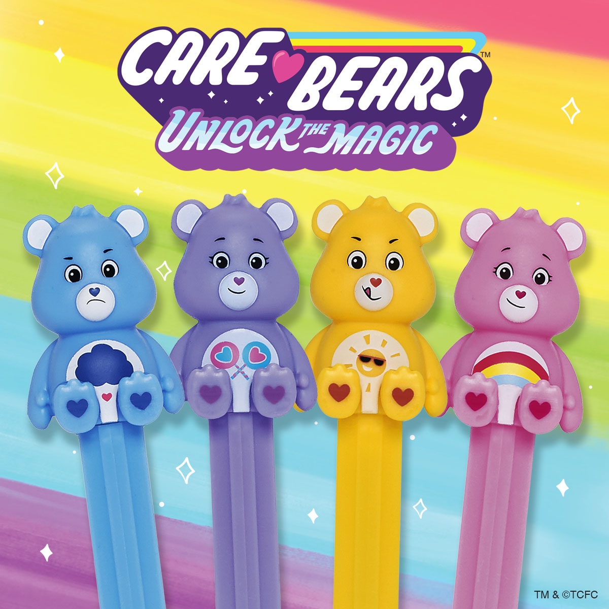 Cheer Bear PEZ Dispenser & Candy, Care Bears