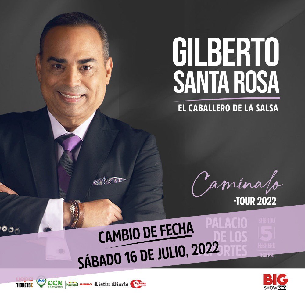 AmericaTejedaM's tweet photo. Gilberto Santa Rosa anuncia nueva fecha de su “Tour Camínalo” en RD - https://t.co/VqpguGWVts #AméricaTejedaMag https://t.co/V7SlpG0HI2