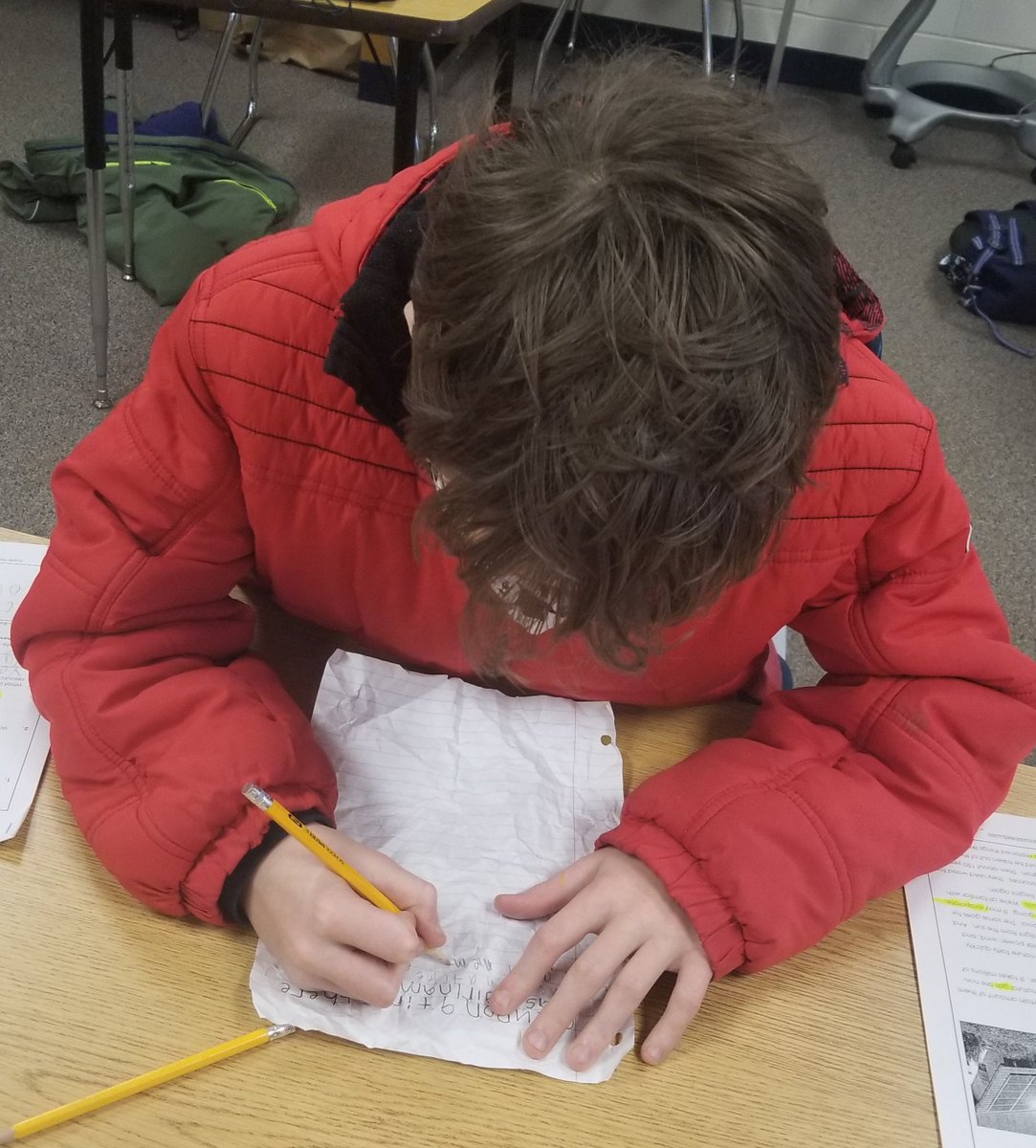 MrsMathewsILC's tweet photo. What do you do when it snows? Have a snowball fight! Well, sort of-- we practiced our story writing with a round robin "snowball fight". What a fun and engaging way to get moving, creative, and writing! @CMSPrincipal1 @cms_grizzlies #teamcms https://t.co/AlEfDMIyJD