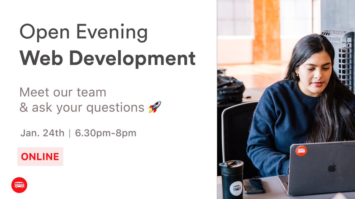LeWagonAUS's tweet image. D-3 🚀  What if 2022 was the year for you to learn #coding? Whether to be a #sofwareengineer or to upskill in tech, now is the perfect time to make the best decision of your career 💪

Join our Open Evening to ask all your questions 👉 bit.ly/3zyItFy