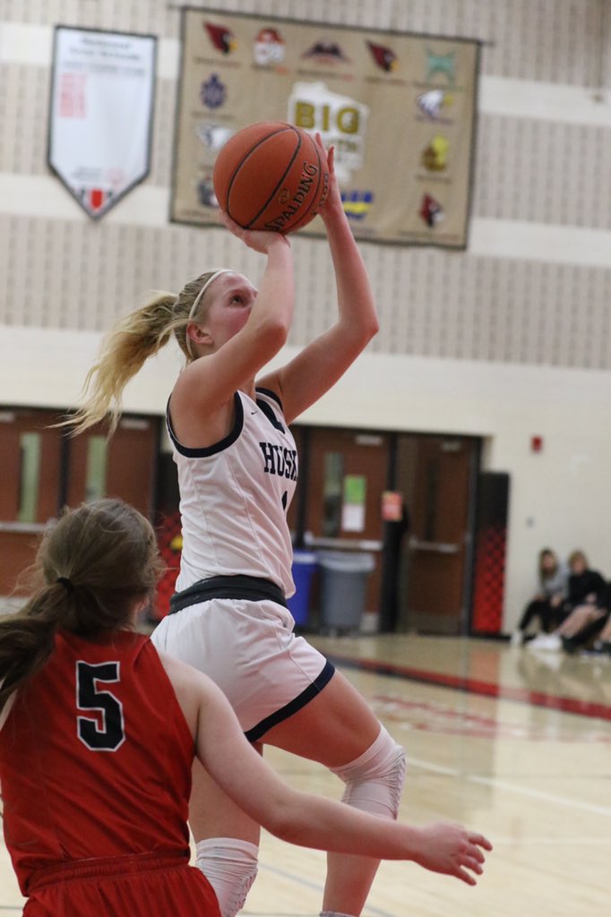 The basket that put Maci Farmer in the 1,000-point club.