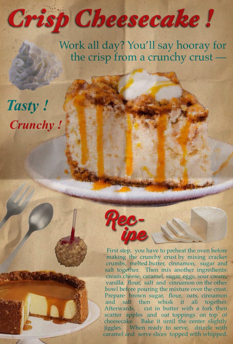 BAEJAICOB's tweet photo. How do you like your desserts? Would a luscious rich dish, with a texture that is dense and smooth with some fun tastes from the crust, topped with the care from Dulce's bakers be up to your preferences? Presenting Crisp Cheesecake, a menu just sweet enough to keep you awake. https://t.co/4bI5Co7nzv