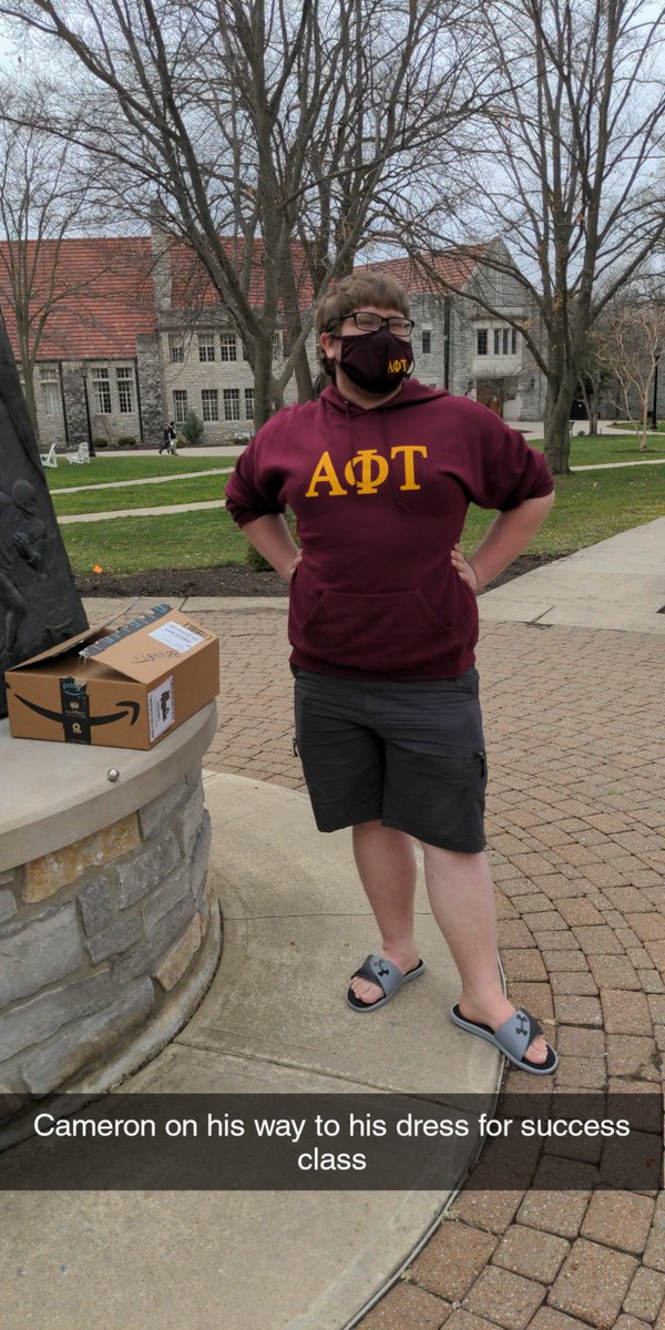 Meet Cameron "BMO" Bennett! Cameron is a junior biochemistry/ premed major. He is in marching/ concert band and works as a tutor/ TA for some chemistry courses. A fun fact about him is he can solve a Rubik's cube in under a minute! (ft. Josh "Mr. Universe" Dame in a photo)