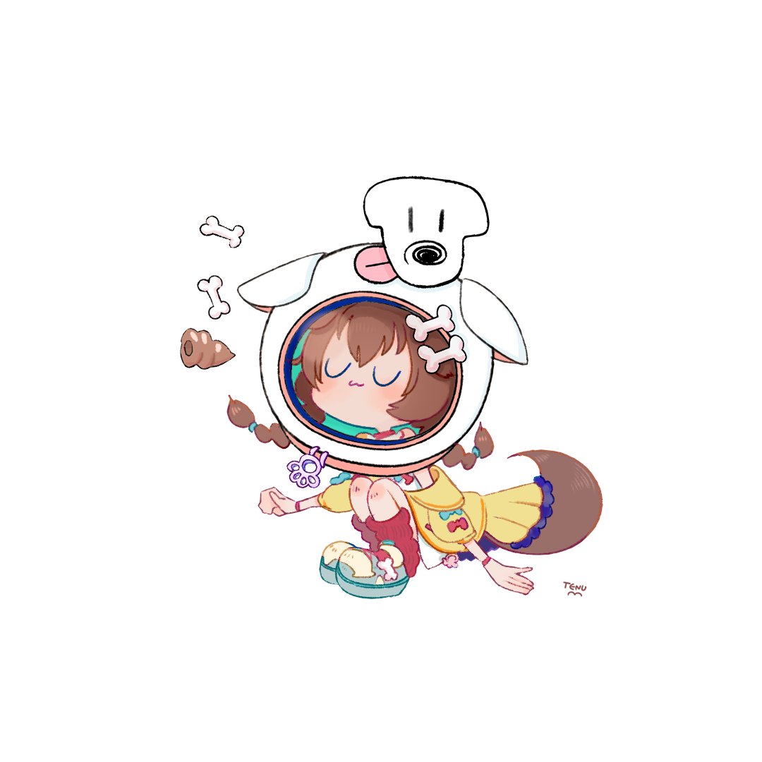 戌神ころね 「🥐🚀 #スペースころね #できたてころね 」|👻 てぬむ／TENUM @ご依頼受付中 🍑🍙のイラスト