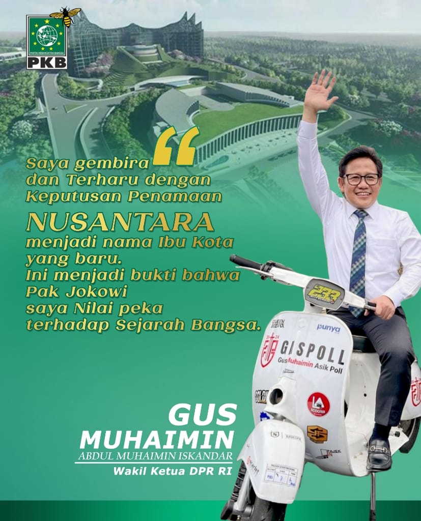 #GusMuhaiminCapres2024
#GusMuhaiminProKesejahteraanRakyat
#BagusMuhaimin

<a href="/cakimiNOW/">A Muhaimin Iskandar</a>
<a href="/DPP_PKB/">DPP PKB</a> 
<a href="/EmHasanuddin/">M Hasanuddin Wahid</a> 
<a href="/Jazilul_Fawaid/">Jazilul Fawaid</a> 
<a href="/imansyukri/">Iman Sukri</a> 
<a href="/malik_haramain/">malikharamain</a> 
<a href="/billy4riez/">Billyariez</a>