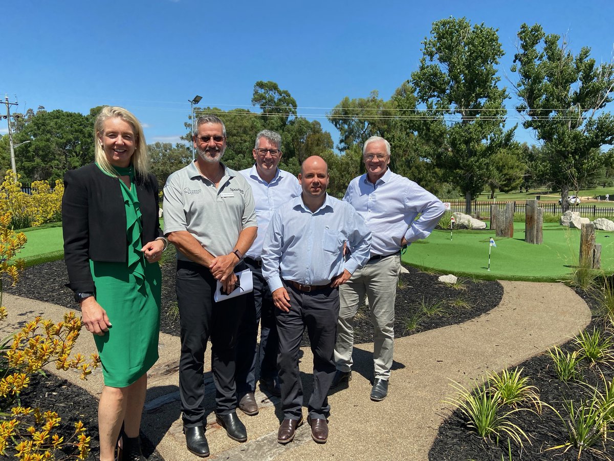 Great to visit Sporties in Cobram-Barooga to check out its new "Bunker", which is home to four state of the art multi-sport simulators and made possible with $600,000 of Federal Government funding. Thanks to CEO Bobby Brooks for the tour sporties.com.au/bunker/ <a href="/senbmckenzie/">Senator The Hon. Bridget McKenzie</a>