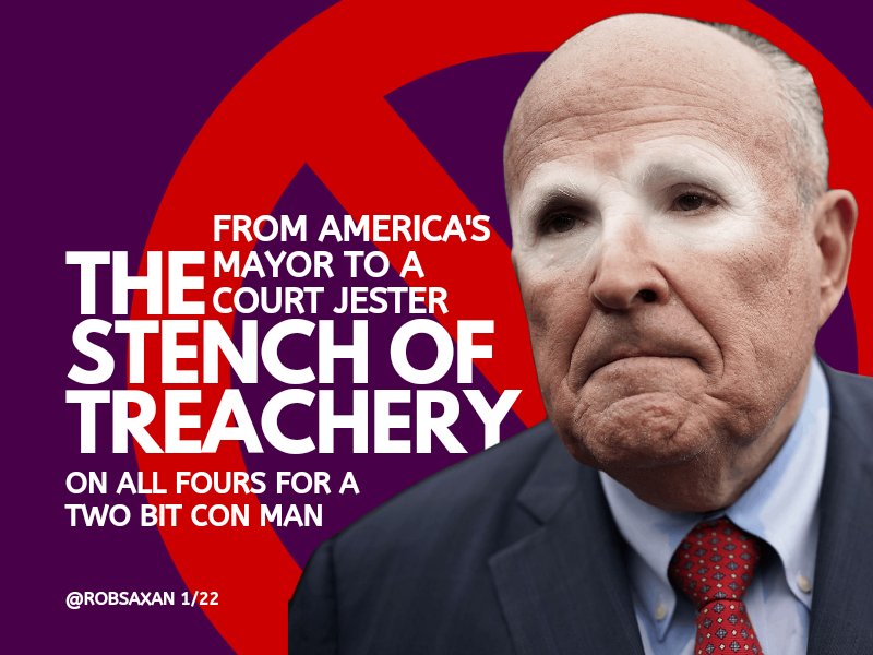 robsaxan's tweet photo. #CourtJester @RudyGiuliani & his #TrumpStooges key stoned copped a plan to overthrow our govt & install a two-bit con man on #jan6th. #forgedElectionDocuments @wisgop @azgop @NVGOP @MIGOP @jim_lamon
@pagop #TraitorsSupportTraitorTrump #jan6th @potus45
#maddow #lastword #inners https://t.co/Tl5C9oZvtI