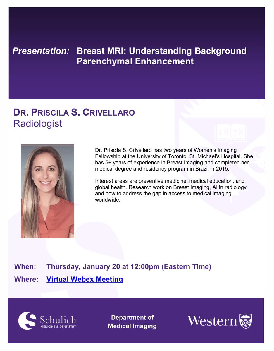 Today I had the pleasure of presenting a lecture for part of the Imaging Department at Western University - St. Joseph's Health Care London. It is always great to discuss interesting subjects with interesting people. #radiology #breastMRI 

<a href="/westernurad/">Western Radiology</a> <a href="/SchulichMedDent/">Schulich WesternU</a>