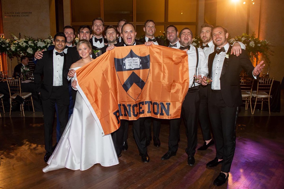 Pton2012's tweet photo. Nothing like a @Princeton wedding, am I right?

Our very own John Scanlon’s big day! 🧡 https://t.co/FtN39EyYV3