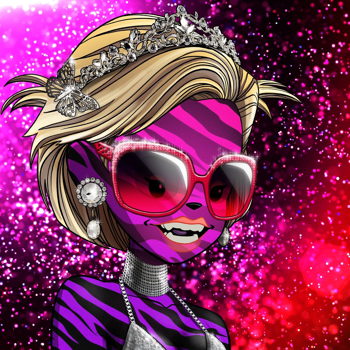 Isn’t she gorgeous? 😍🦄💕✨🌈 Can’t wait for one of you to unlock her! You can now burn your pill 💊 NFTs 🔥🔥 @Superplastic #HEADTRIPZ 💕❤️✨🌈🦄🔥🚀🤯 GET YOURS: superplastic.co/pages/nft