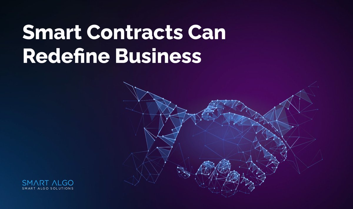 AlgossSmart's tweet photo. Smart Contracts Can Redefine Business

Traders put their faith in blockchain contracts. They want to employ smart contracts as executable code that may be triggered by any network user. Smart contracts now enable hundreds of DeFi systems in which customers trust the code rather. https://t.co/HLzTTPfamy