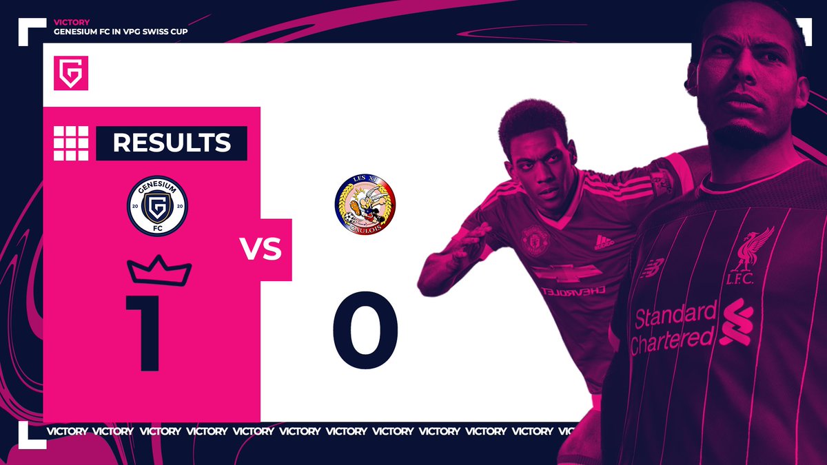 Résultat de rencontre de Coupe 🇨🇭  VPG organisée par <a href="/SwissVPG/">VPG Switzerland 🇨🇭</a> 🏆

Lors de notre rencontre à 22H00 face à @LesXIGaulois nous avons été victorieux sur le score de 1 - 0.

Bien joué à notre adversaire 🤝

<a href="/TeamGenesium/">Genesium 🌴</a> #WhereItBegins 👾