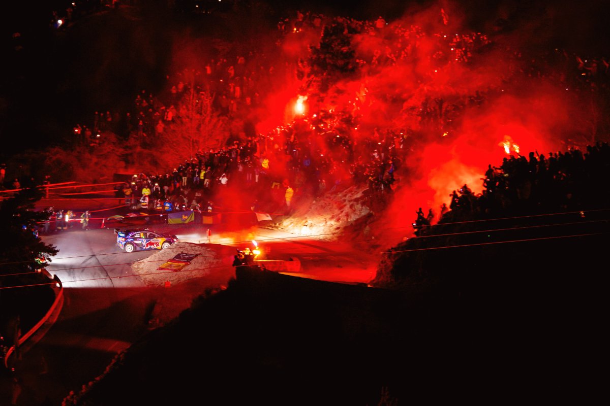 MatraxRacing's tweet photo. #WRC | @TGR_WRC´s @SebOgier 🏎️🔥🔥 won the two #RallyeMonteCarlo 🇲🇨 stages on Thursday 🌛, topping the standings ahead of @MSportLtd´s @SebastienLoeb (+6.7s) &amp; @TGR_WRC´s @ElfynEvans (+11.2s). 
Times for #SS2:
1️⃣ #SebOgier 
2️⃣ #SebLoeb +1.3
3️⃣ #ElfynEvans +1.9
📸 WRC &amp; ACM https://t.co/3BfJsDaYF3
