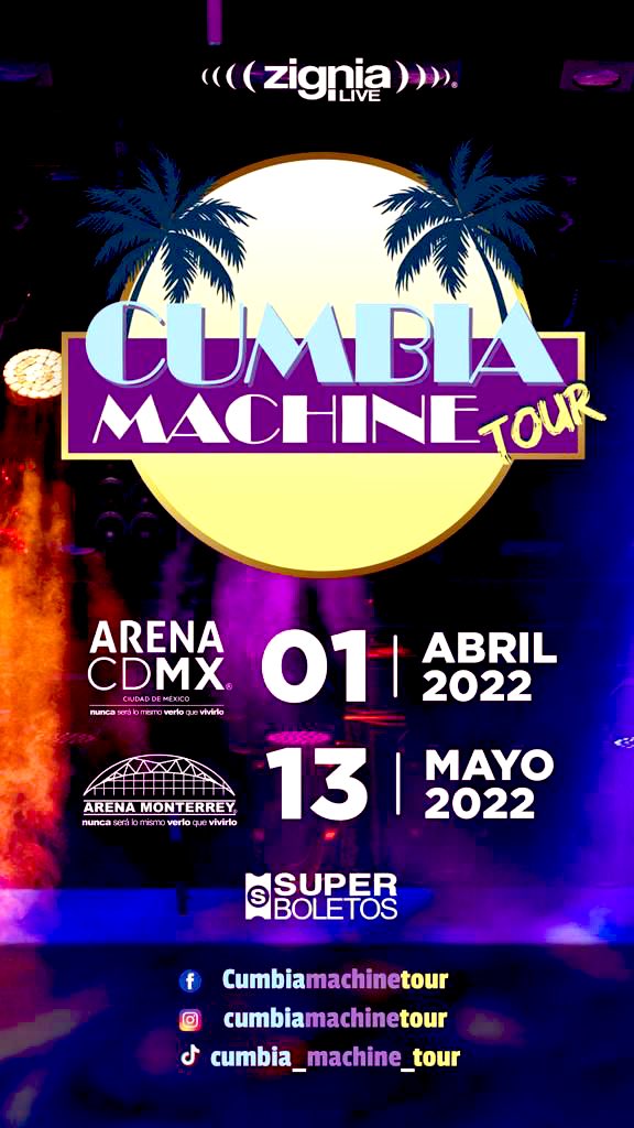 La Arena Cdmx y la Arena Mty serán los encargados de “La fiesta de la cumbia más grande!!” @ArenaCdMexico @ArenaMonterrey_ #cumbiaMachine @erikrubin