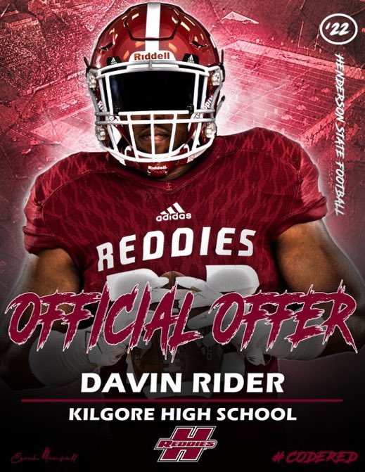 Blessed to receive my 8th offer from Henderson State University <a href="/ReddieFB/">HSU Reddie Football</a> #reddies #classof2022