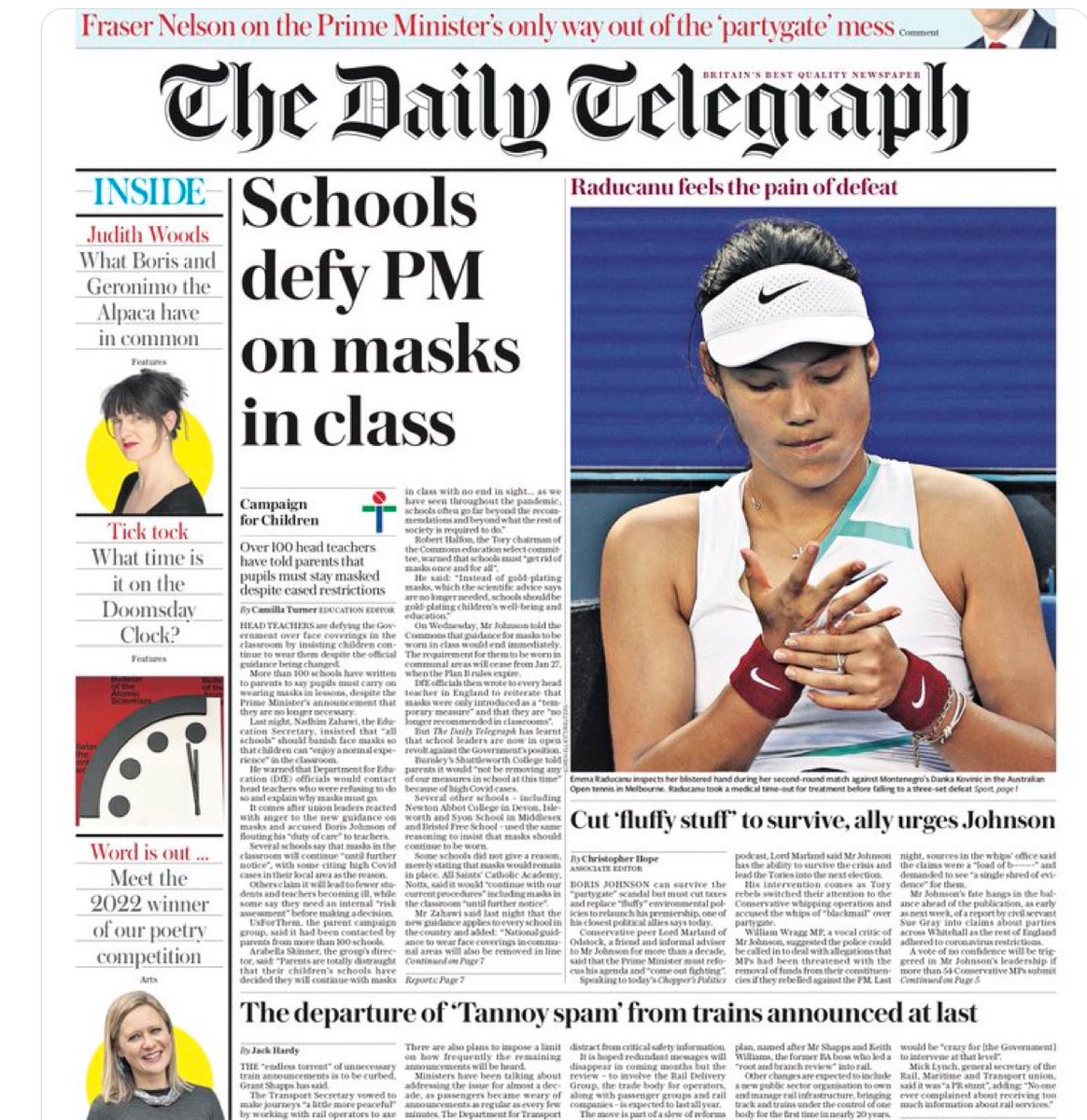 janey1000's tweet photo. The right wing press who pushed him onto us, still determined to ruin democracy in this country. 
Both Telegraph and Mail shameful,continuing their campaign against unions and teachers on the front page.
Not a single mention of the corruption allegations against #JohnsonCorrupt https://t.co/gE7LHzRBNs