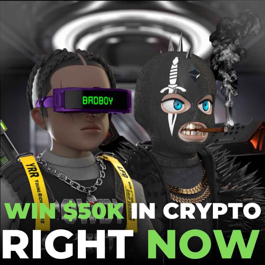 Rowdysocietynft's tweet photo. 🎁 $50K GIVEAWAY🎁

 $50,000 to be shared by 10 peoples💰and 200 priority spots to be on the whitelist 

Winners will be selected in the RT ✨

To enter the giveaway ⬇️ 
 
✅ ❤️ &amp; RT 
✅ Join our discord (link in bio)

Winners will be announced on the discord in 48hr ⏳ https://t.co/ACtHxB7a1I