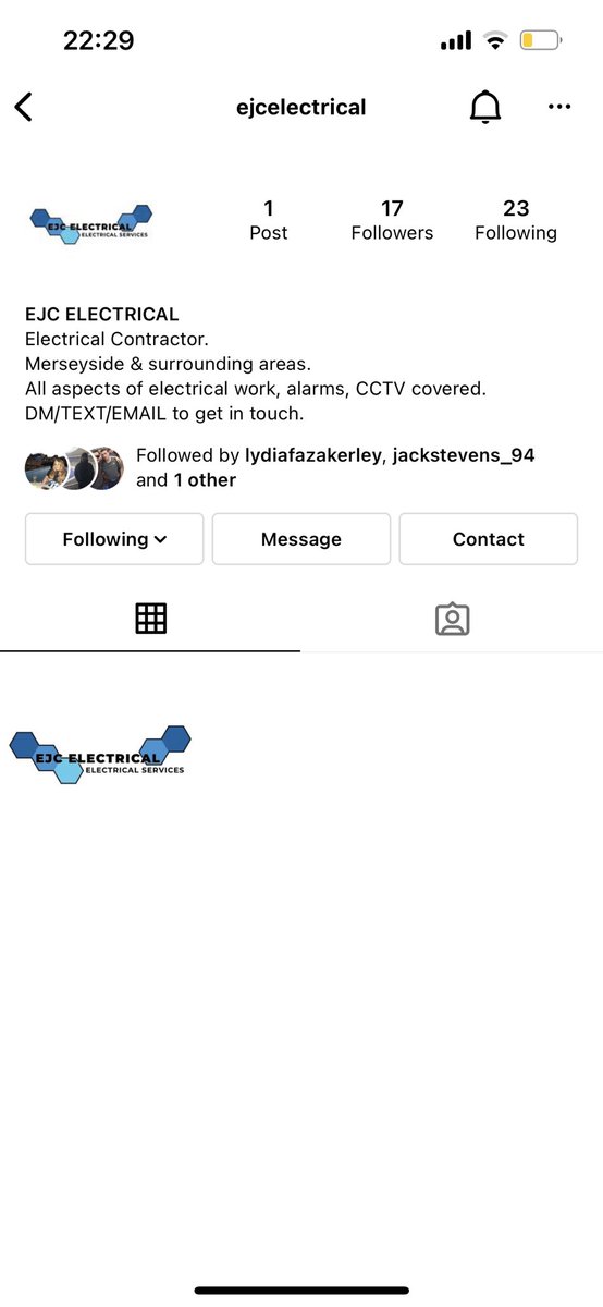 GlenbuckFC's tweet photo. Mates just left a firm to start his own electrician business so would appreciate anyone who can follow him on instagram. Done the work for both mine and numerous family members so would highly recommend https://t.co/mjaAqaVBCc