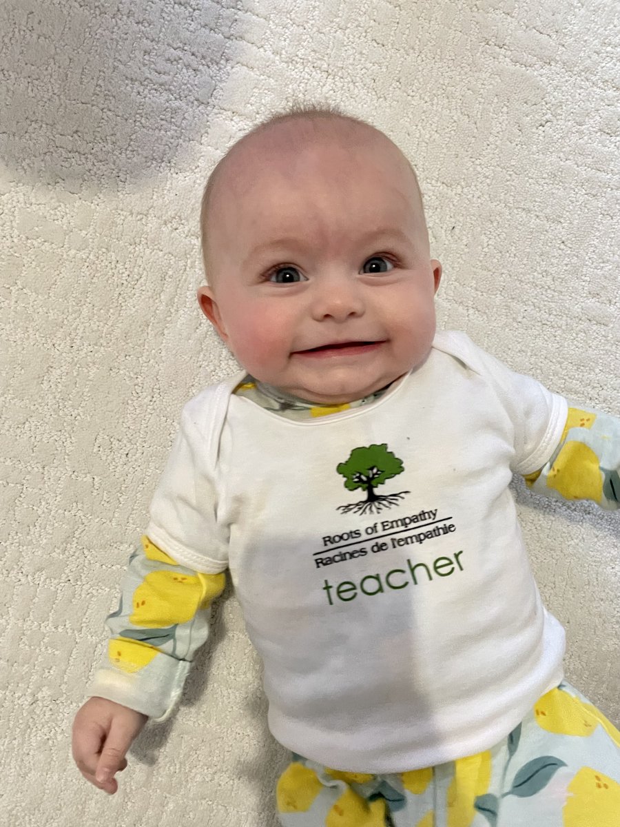 We are so excited to see Baby Halle tomorrow for our virtual visit! I think she is excited too @RoseClass5! <a href="/RootsofEmpathy/">Roots of Empathy</a> <a href="/RolfeCYC/">Elaine Mulcahy Rolfe</a> <a href="/DonatelliMrs/">MrsDonatelli</a> <a href="/StMaryOakville/">St. Mary Oakville</a> #LoveGrowsBrains