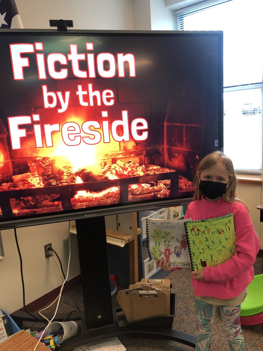 mrsleatherman2's tweet photo. We had a blast at our writing celebration today🔥🪵 We have worked soo hard on our fairytale stories and got to show off all our amazing fiction writing by the fireside today👑✏️ #BPECATS #RRISD @BPEWildcats https://t.co/QbbT6nLI0l