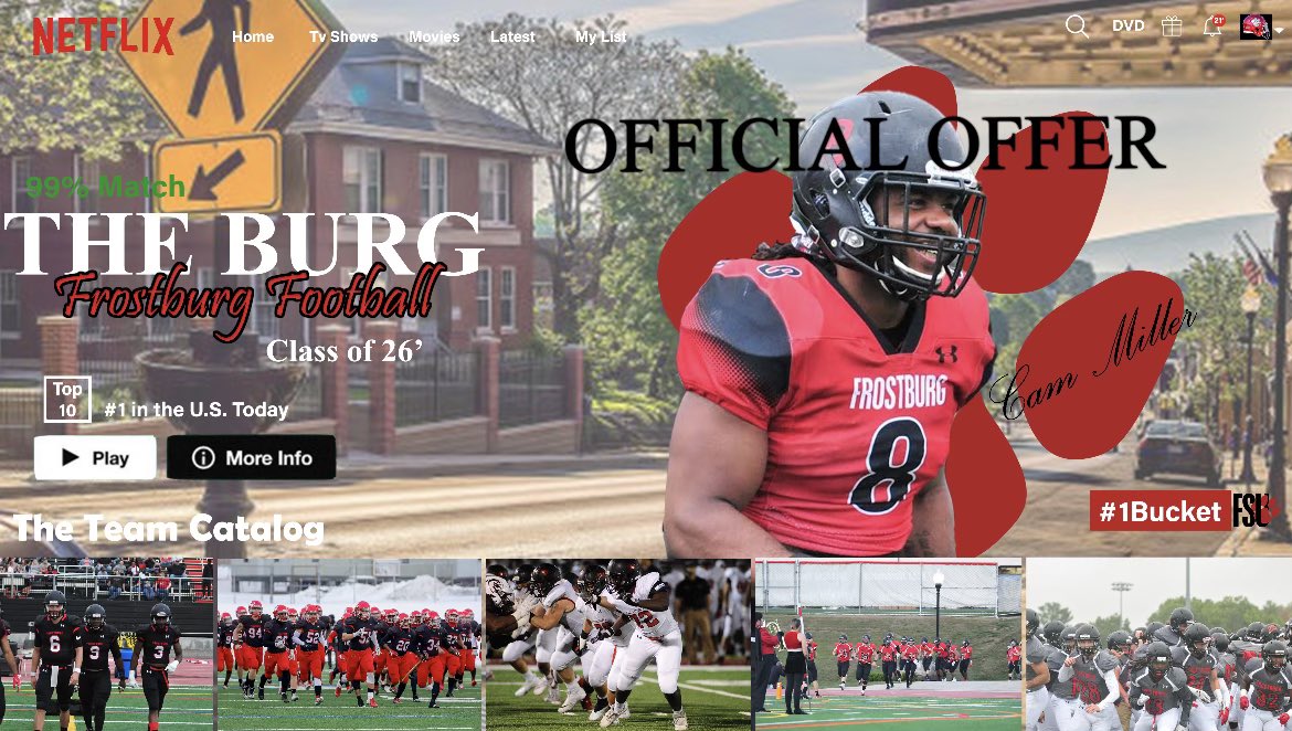 CamMiller54's tweet photo. After a great visit and talk with @coach_ewags blessed to receive a offer from Frostburg University!! @CoachFahey54 @FBvikingstrong https://t.co/KKd4zmfvJf