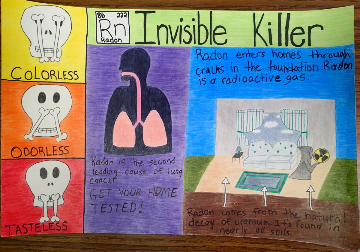 HealthyLivingMo's tweet image. It’s #NationalRadonActionMonth. Here’s an easy way to take action today: request a free kit to #TestForRadon in your home! Get yours at drhomeair.fmbetterforms.com/#/missouri-free. #TestFixSaveALife

Did your student compete in the 2022 Missouri Radon Poster Contest? Winners: ow.ly/CKS650xKeCA