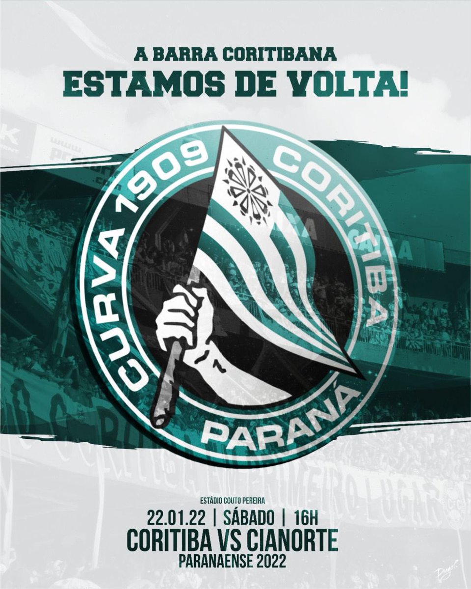 curva1909's tweet photo. 🇳🇬 CURVA 1909 - ESTAMOS DE VOLTA! 🇳🇬

Sábado no primeiro jogo do ano diante do Cianorte a Curva 1909 estará de volta a arquibancada da Mauá fazendo aquela bagunça de sempre. https://t.co/IlCc26Z0Kr