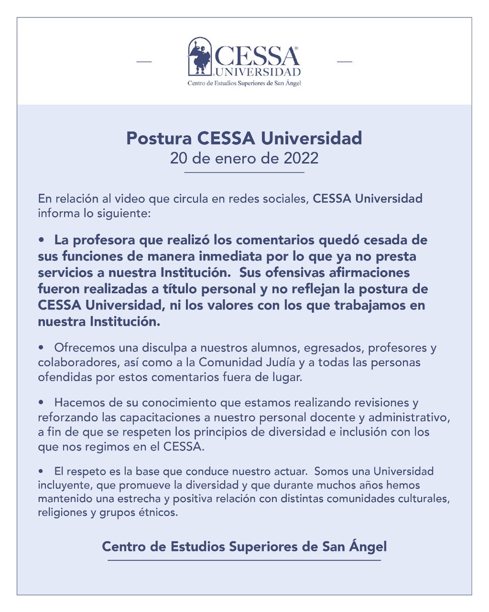 CESSA Universidad tweet media
