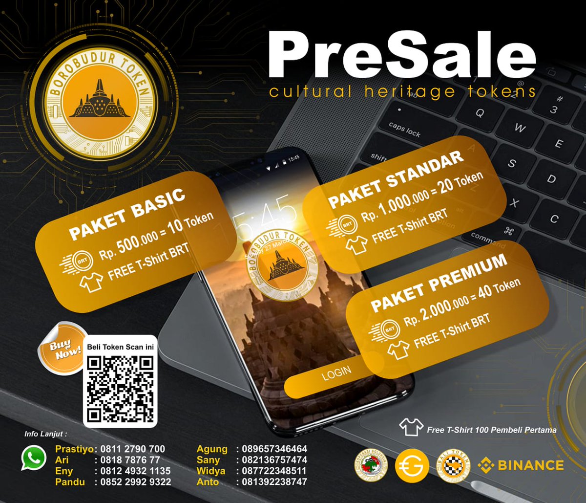 borobudurtoken's tweet photo. *HALO SAHABAT BOROBUDUR TOKEN (BRT)*
DENGAN PENUH SEMANGAT DAN KEBAHAGIAAN KAMI PERSEMBAHKAN *PRE-SALE BRT* HANYA 1 JT TOKEN BRT.
#BRT
#Goldcoin
SILAHKAN LAKUKAN PEMBELIAN MELALUI LINK DIBAWAH INI 👇🏻👇🏻👇🏻
https://t.co/x1RUb2KOmQ
Borobudur Token
*AJAIB...AJAIB...AJAIB...* https://t.co/TUSmOcALUa