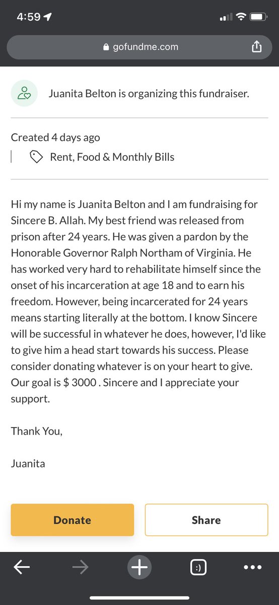 RVA26_'s tweet photo. Please consider donating to help get Sincere back on his feet! https://t.co/7PGFOZEGQE https://t.co/t60oLDIvI8