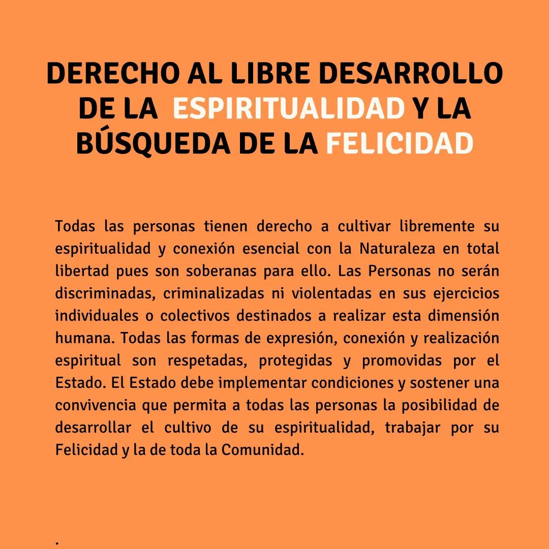 triagrama's tweet photo. INICIATIVA CONVENCIONAL CONSTITUYENTE SOBRE LA CONSTITUCIÓN ESPIRITUAL 
Para recrear el paradigma cultural y Conducirnos colectivamente hacia la Felicidad. Preámbulo, Art. 1 y 2, y Derecho Fundamental al Libre desarrollo de la Espiritualidad y la búsqueda de la Felicidad🔅 https://t.co/i7YwUaLiEO